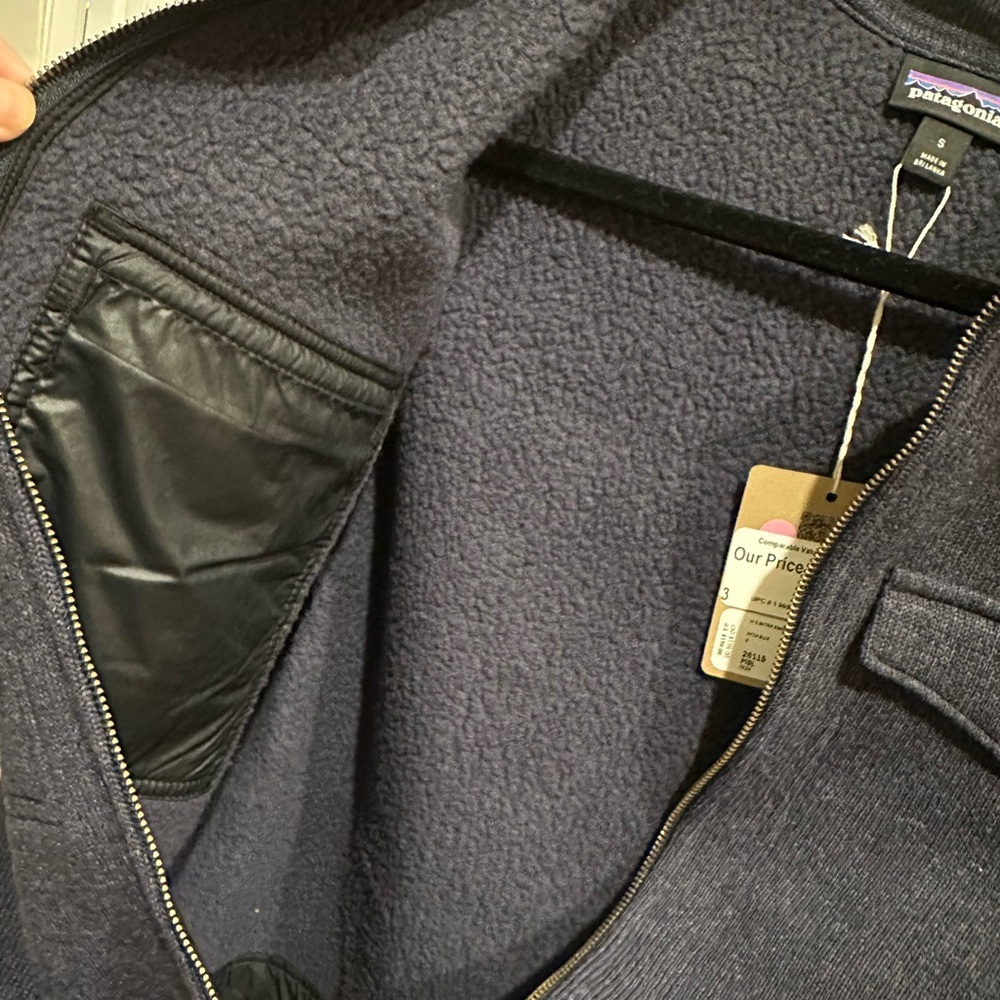 Patagonia Women's Better Sweater® Zippered Fleece Chore Jacket navy blue - Picture 4 of 7
